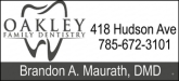 Oakley Family Dentistry Sponsorship Banner